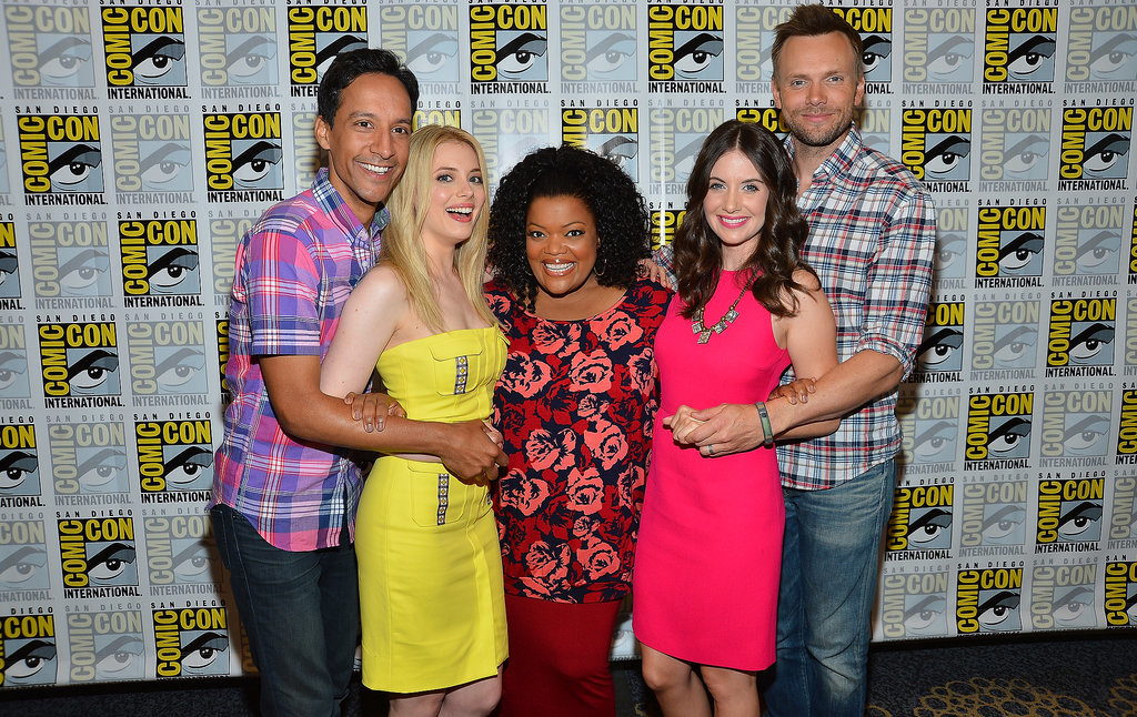 The cast of Community showed off their best prom pose on the red carpet in 2012.
The cast of Community showed off their best prom pose on the red carpet in 2012.