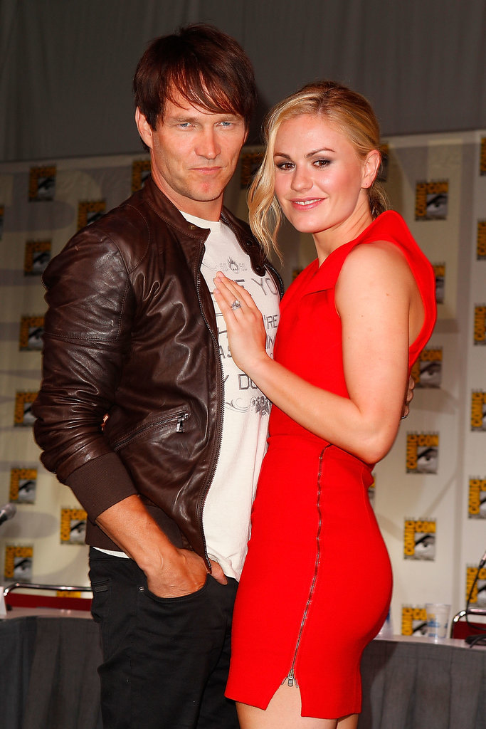 Cute couple Stephen Moyer and Anna Paquin posed together before the True Blood event in 2011.
Cute couple Stephen Moyer and Anna Paquin posed together before the True Blood event in 2011.
