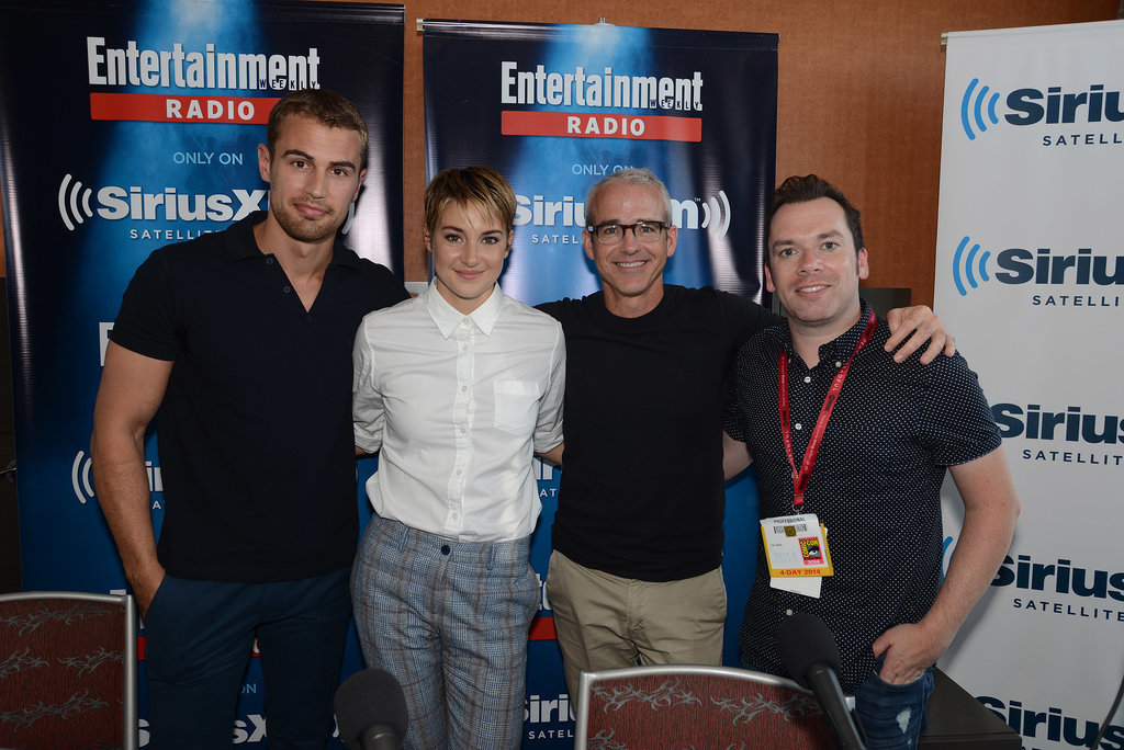 Theo James and Shailene Woodley popped up for an interview on SiriusXM's Entertainment Weekly Radio Channel on Saturday.
Theo James and Shailene Woodley popped up for an interview on SiriusXM's Entertainment Weekly Radio Channel on Saturday.