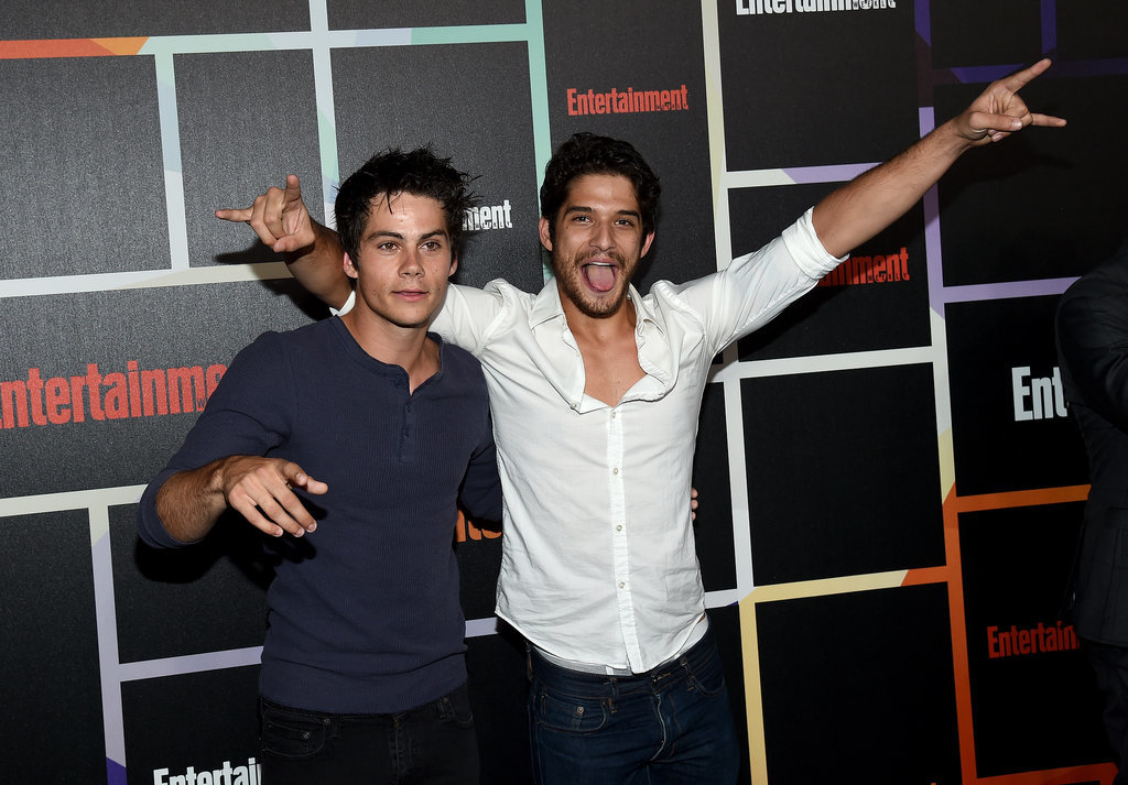 On Saturday, Teen Wolf stars Tyler Posey and Dylan O'Brien goofed around at the Entertainment Weekly party.
On Saturday, Teen Wolf stars Tyler Posey and Dylan O'Brien goofed around at the Entertainment Weekly party.