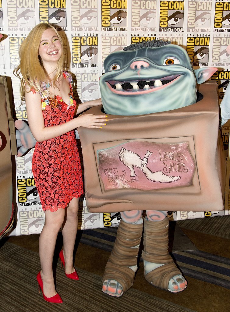 Elle Fanning got animated at the Boxtrolls event on Saturday.
Elle Fanning got animated at the Boxtrolls event on Saturday.