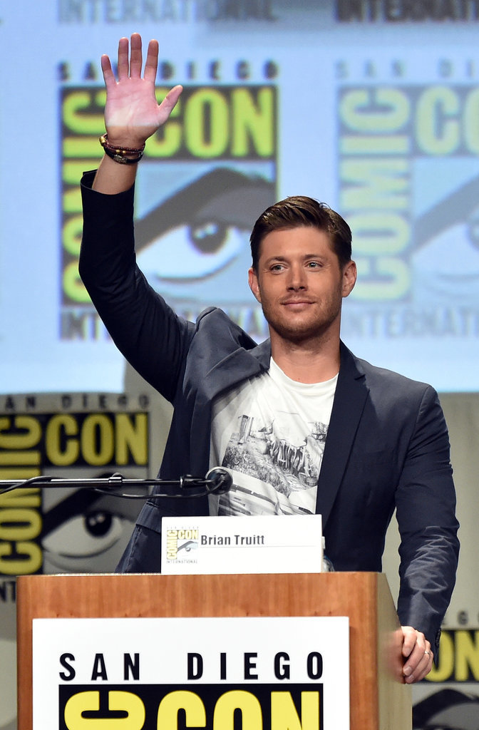 Jensen Ackles raised the bar at the Supernatural panel on Sunday.
Jensen Ackles raised the bar at the Supernatural panel on Sunday.
