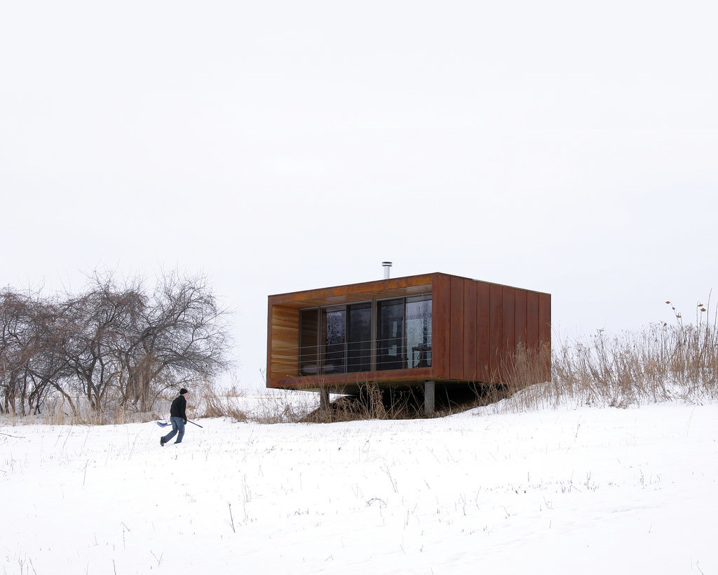 Noted as the "iconic" weeHouse, the Arado home cost only $60,000 to build. This miniature dwelling is a testament to the durability of tiny homes, easily enduring Wisconsin's frigid Winters and hot Summers.
Noted as the "iconic" weeHouse, the Arado home cost only $60,000 to build. This miniature dwelling is a testament to the durability of tiny homes, easily enduring Wisconsin's frigid Winters and hot Summers.
