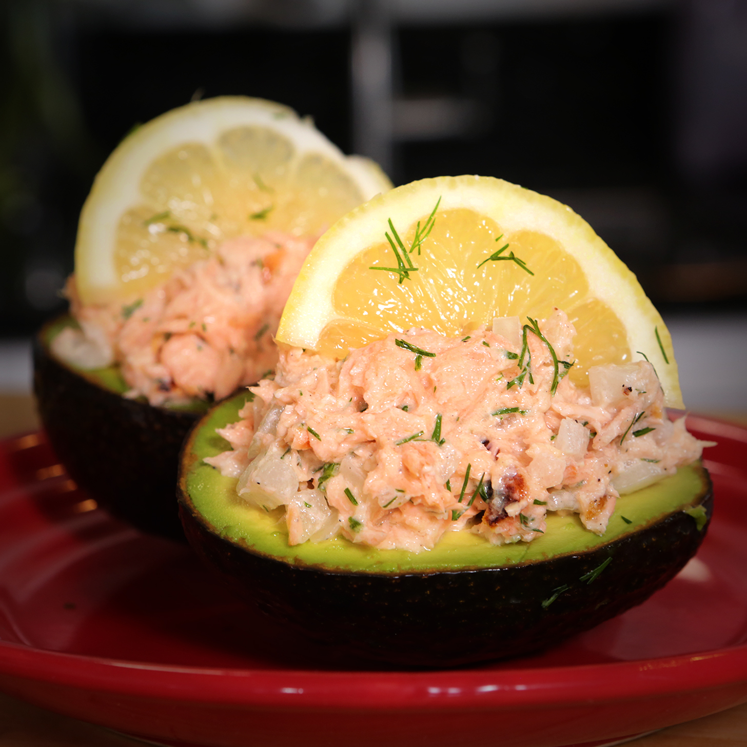 Salmon Stuffed Avocado Recipe Popsugar Food