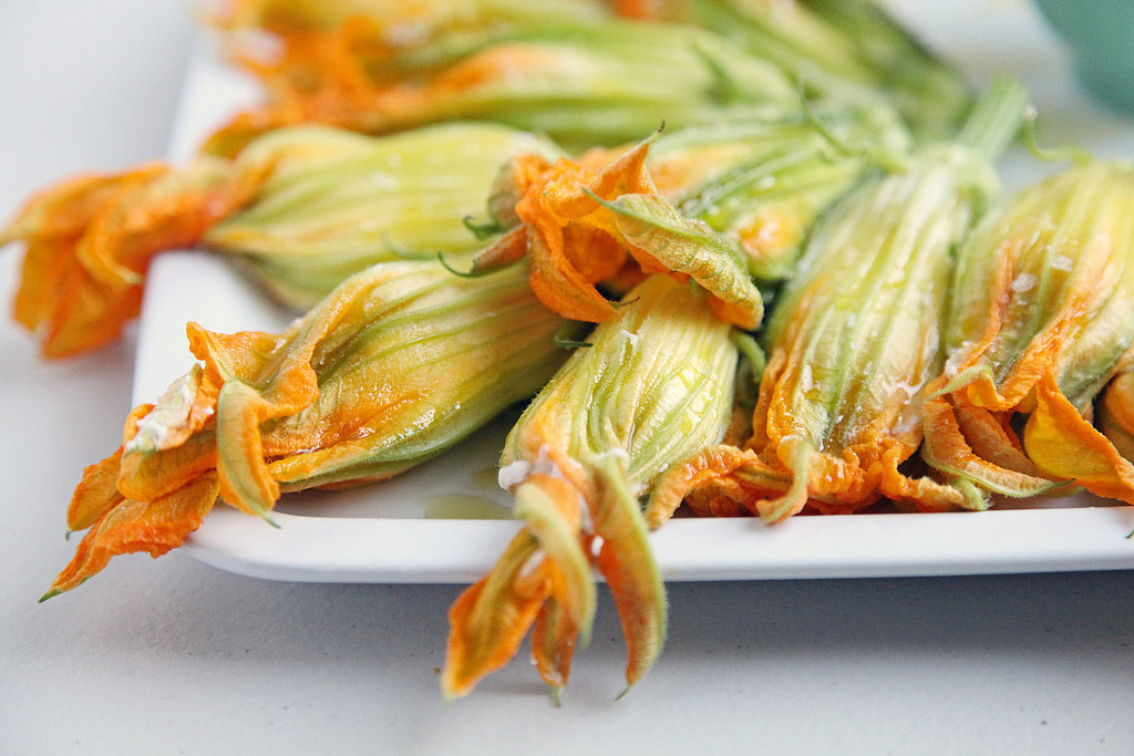 Burrata-Stuffed Squash Blossoms and Olive Tapenade Crostini Burrata-Stuffed Squash Blossoms and Olive Tapenade Crostini