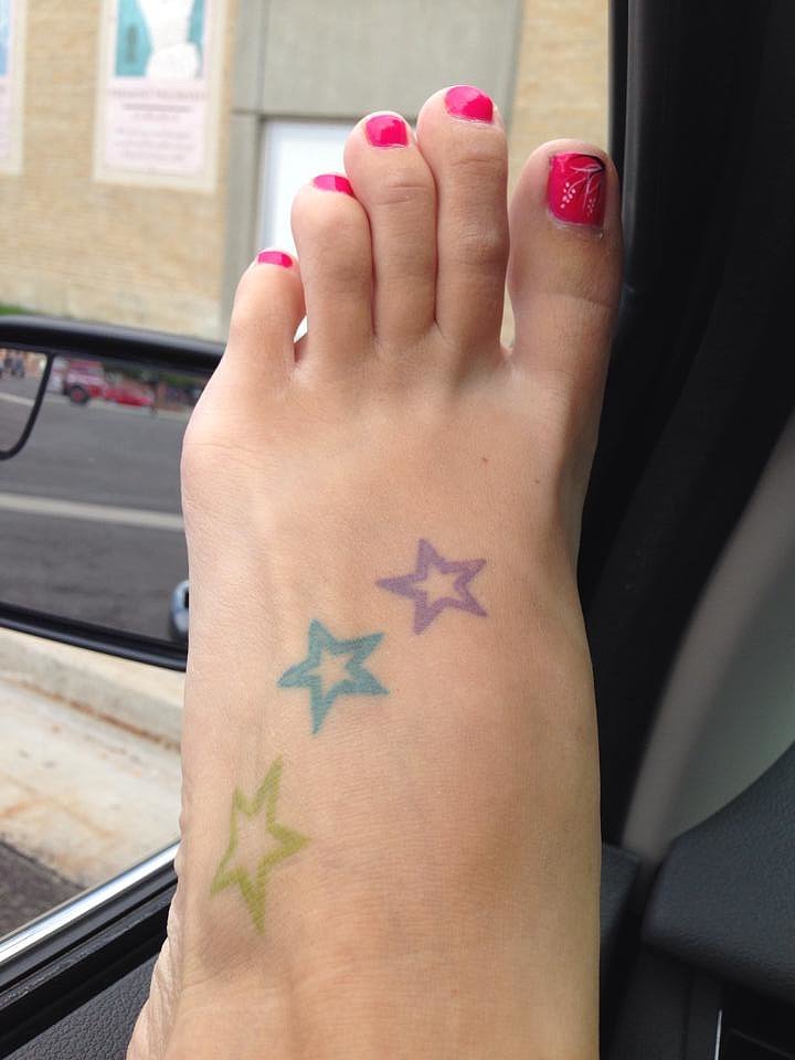 "I didn't even get my first tattoo until after I had my three kids. I have three stars on my feet for my kids." — Sheena Barker Grant
"I didn't even get my first tattoo until after I had my three kids. I have three stars on my feet for my kids." — Sheena Barker Grant