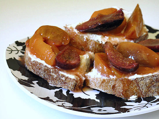 Roasted Apricot and Figs on Bread Roasted Apricot and Figs on Bread