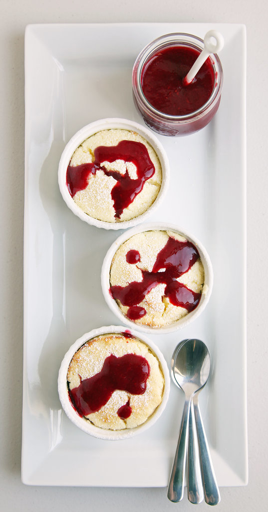 Lemon Soufflé With Raspberry Coulis Lemon Soufflé With Raspberry Coulis