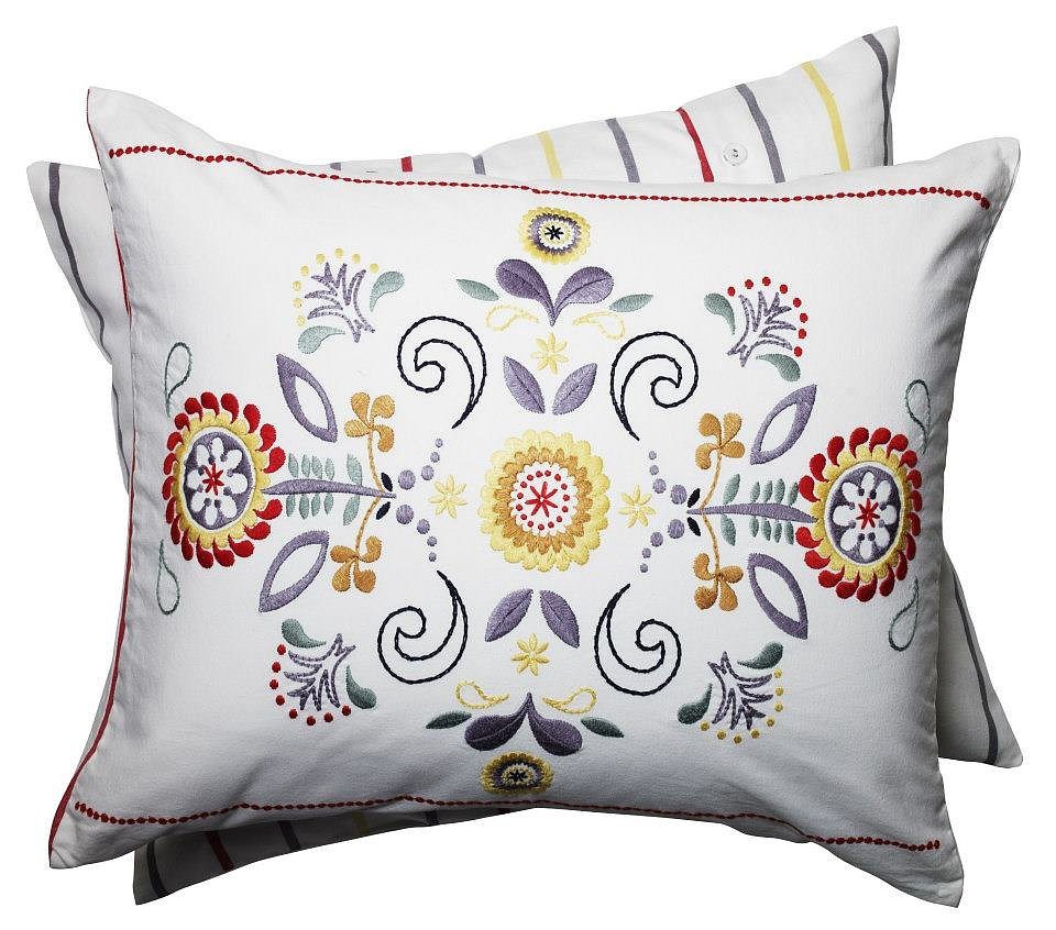 Embroidered Throw Pillow Embroidered Throw Pillow