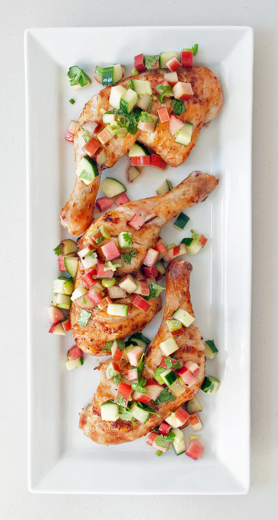 Chicken Thighs With Rhubarb-Cucumber Salsa Chicken Thighs With Rhubarb-Cucumber Salsa