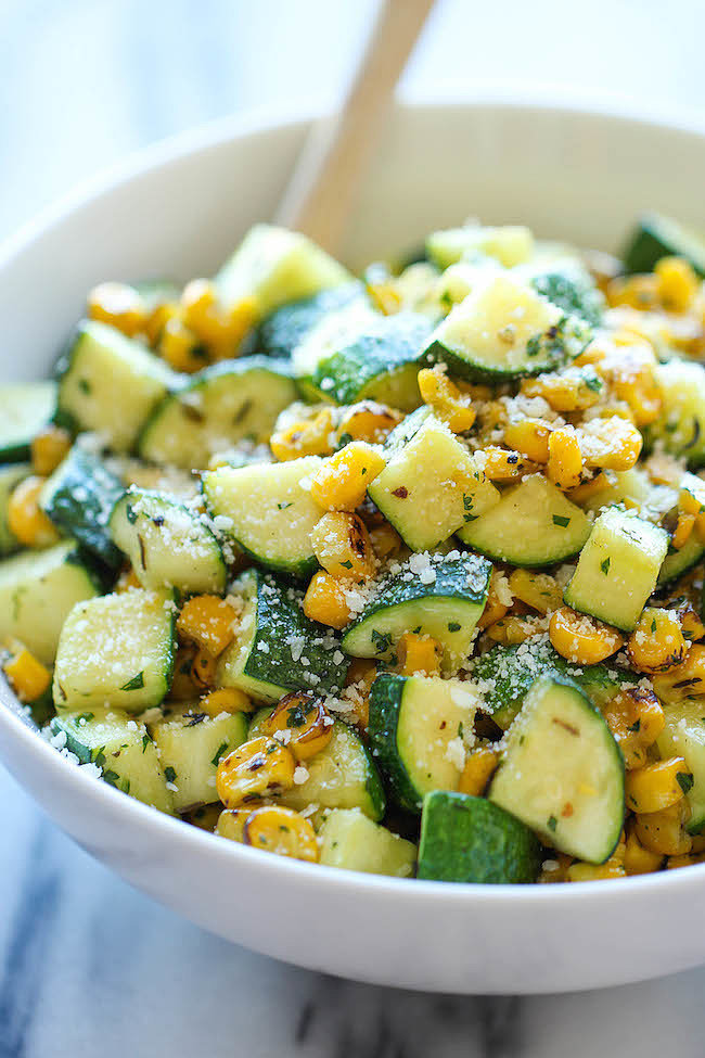 Zucchini and Corn With Parmesan Zucchini and Corn With Parmesan