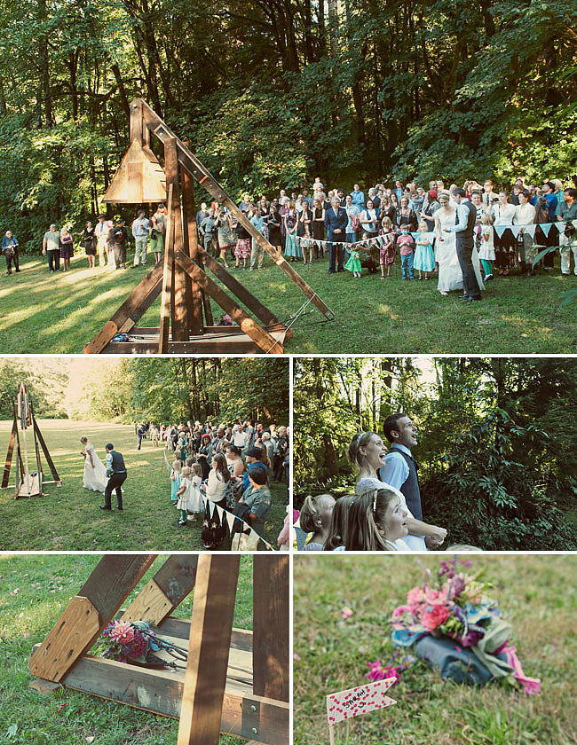 Bouquet Catapult in the Woods Bouquet Catapult in the Woods