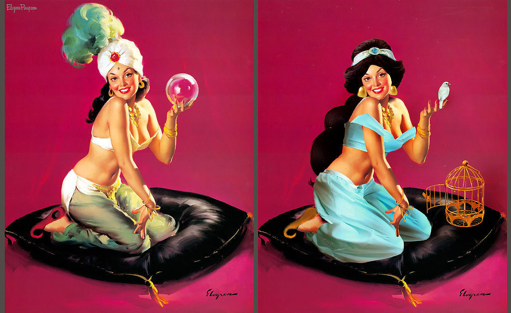 Jasmine Artist Transforms Pinup Girls Into Disney Princesses Popsugar Love And Sex
