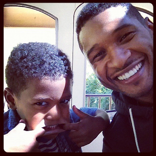 Usher and Naviyd got silly and smiley for the camera in this October 2012 Instagram snap.
Usher and Naviyd got silly and smiley for the camera in this October 2012 Instagram snap.