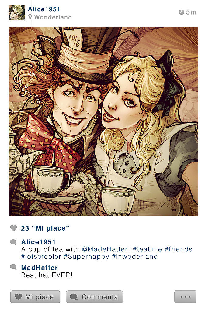 Alice And The Mad Hatter Even Disney Princesses Take Selfies