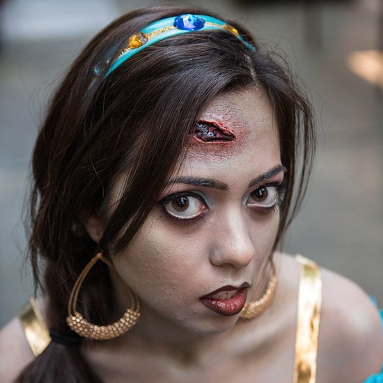 Zombie Princess Jasmine Halloween Makeup Zombie Princess Jasmine Halloween Makeup