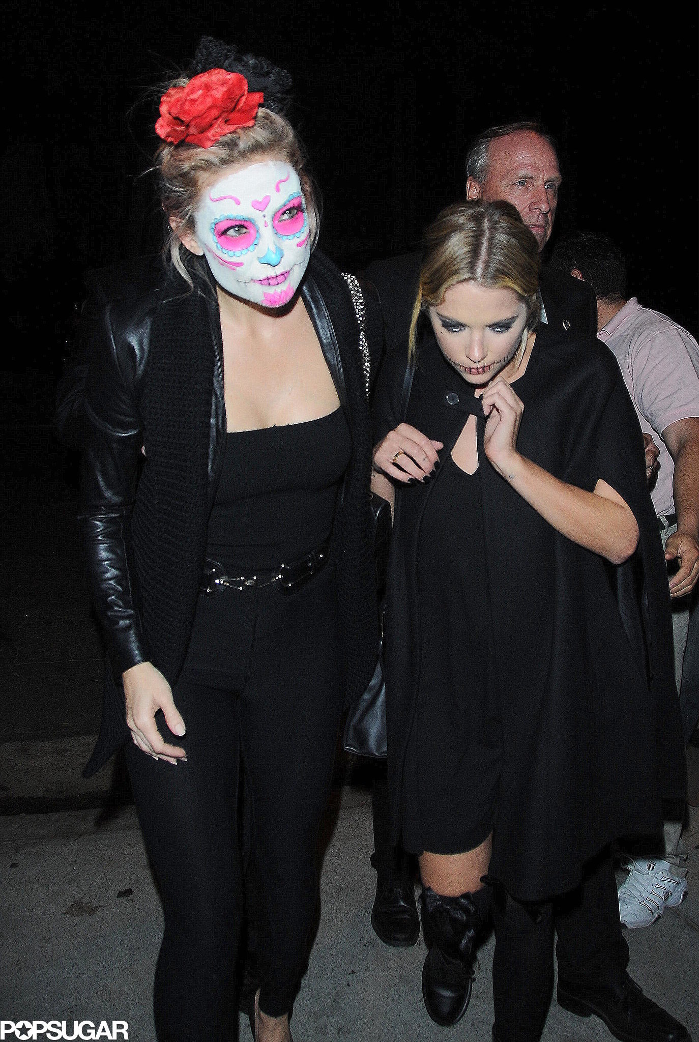 Kate Hudson sported Dia de los Muertos face paint as she arrived with