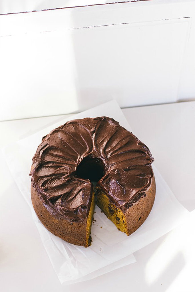 Pumpkin Pound Cake With Sour Cream Chocolate Ganache Pumpkin Pound Cake With Sour Cream Chocolate Ganache