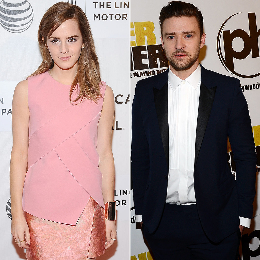 Emma Watson and Justin Timberlake Emma Watson and Justin Timberlake