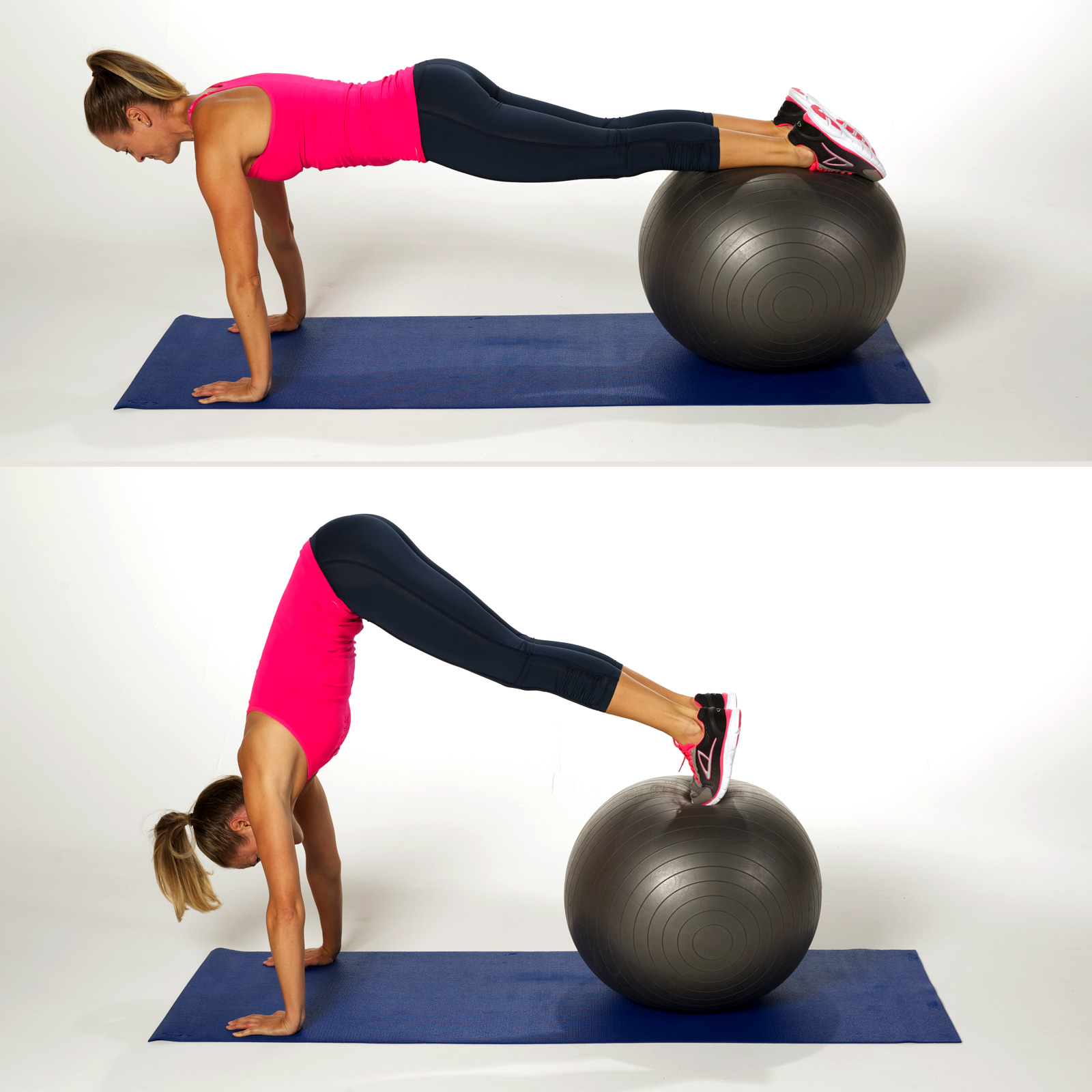 Ball Pike To Plank 25 Ab Toning Moves No Crunches Required