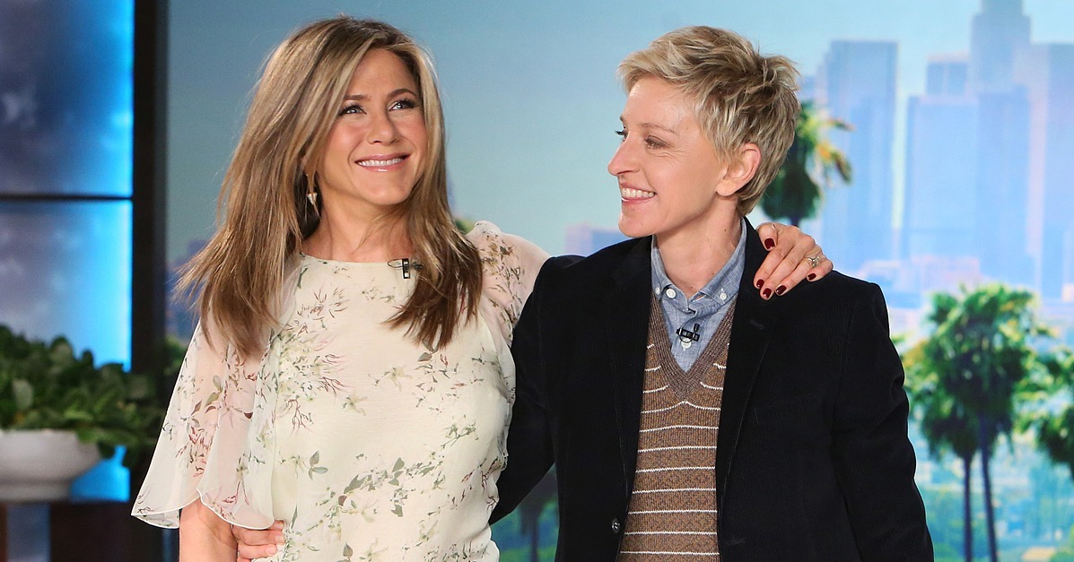 Jennifer anniston ellen degeneres show breast image