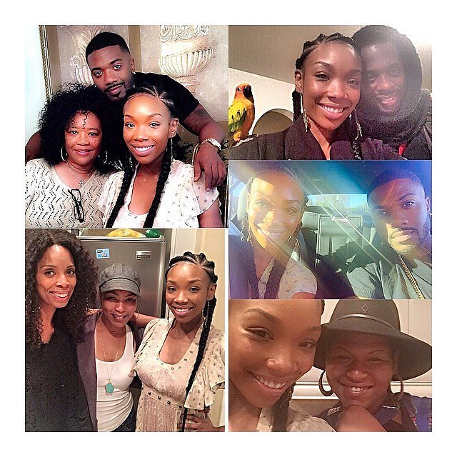 Brandy shared a collage of her sweet Thanksgiving moments with How