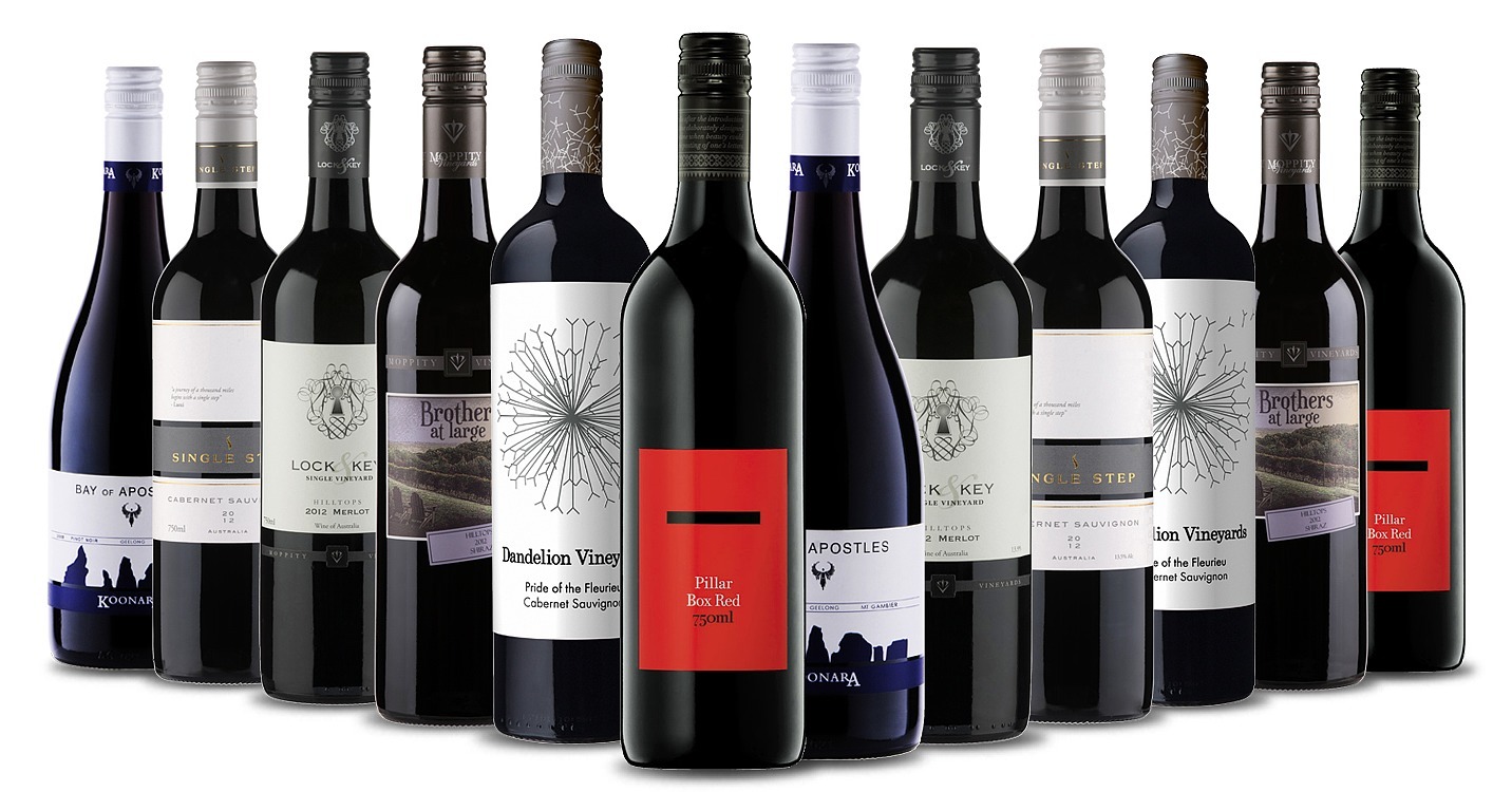 AwardWinning Dozen of Australian Red Wine (Delivered), 250 350
