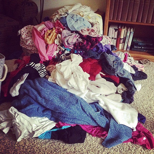 Put folded laundry away immediately — it's easier than refolding it.