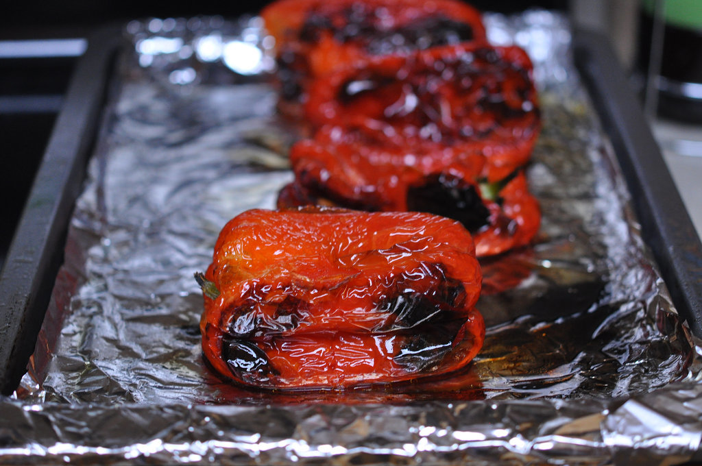 Roasting Red Peppers Roasting Red Peppers