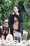 Rihanna Gets First Bikini Moment
