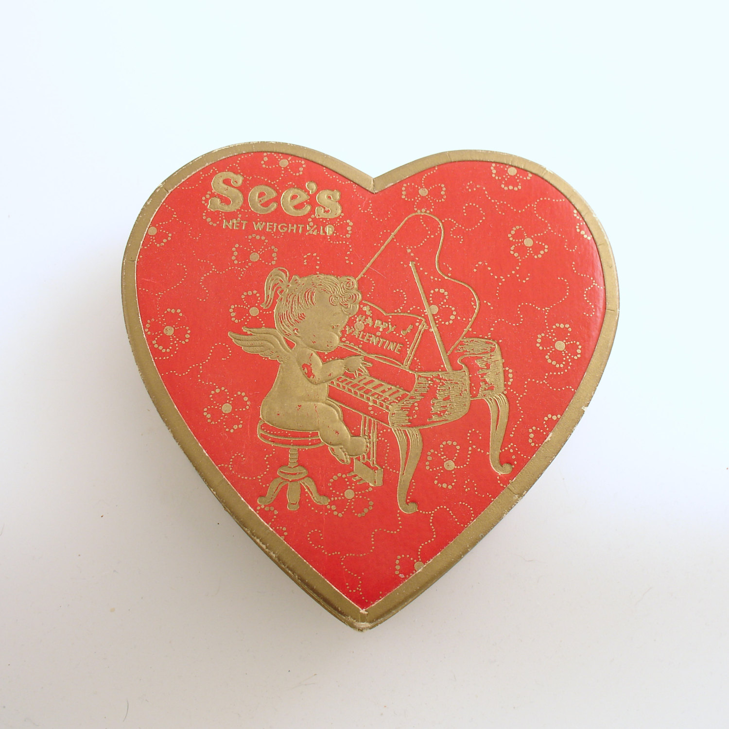 Vintage Valentine's Day Heart Candy Box Container (6) 23 Galentine's