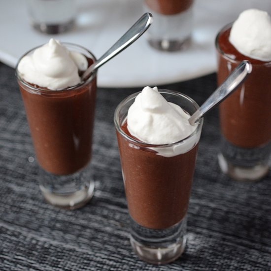 Dark Chocolate Pudding Shooters Dark Chocolate Pudding Shooters