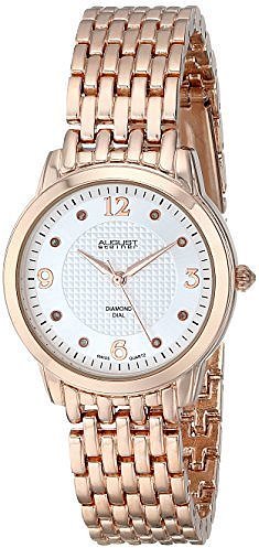 August Steiner Swiss Quartz Rose Gold Watch