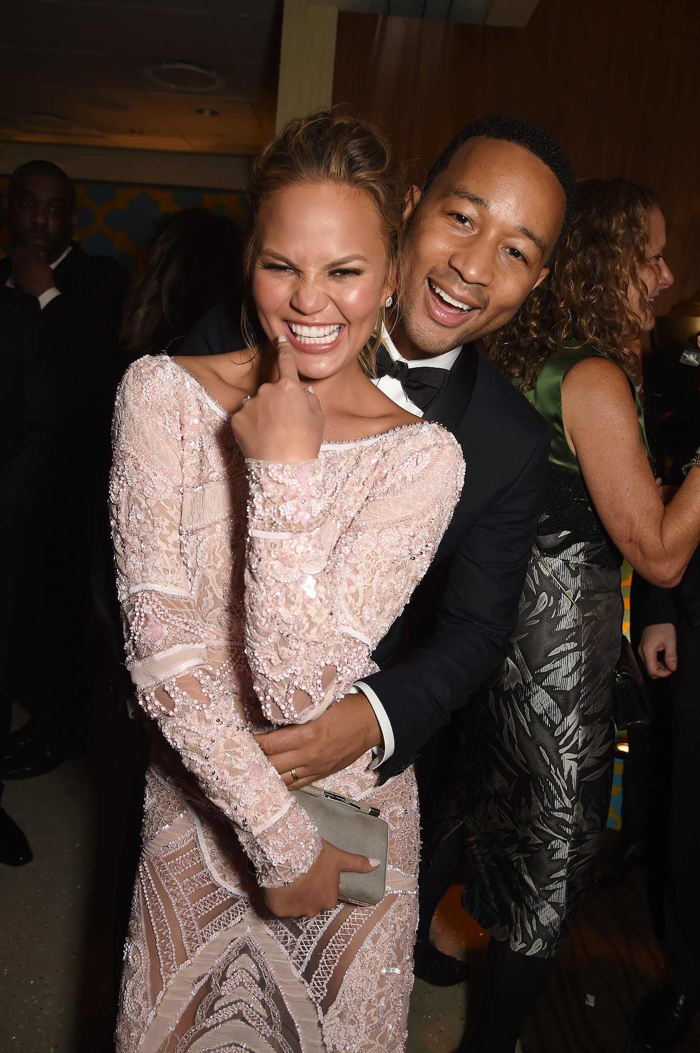 John Legend And Chrissy Teigen Couldn T Keep Their Hands Off Each Other During The Hbo Event