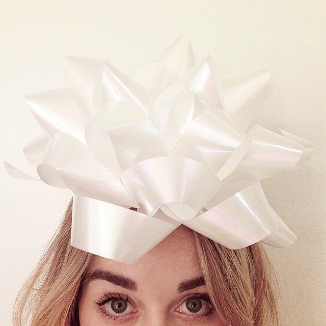 She put a bow on to celebrate a few birthdays.
She put a bow on to celebrate a few birthdays.