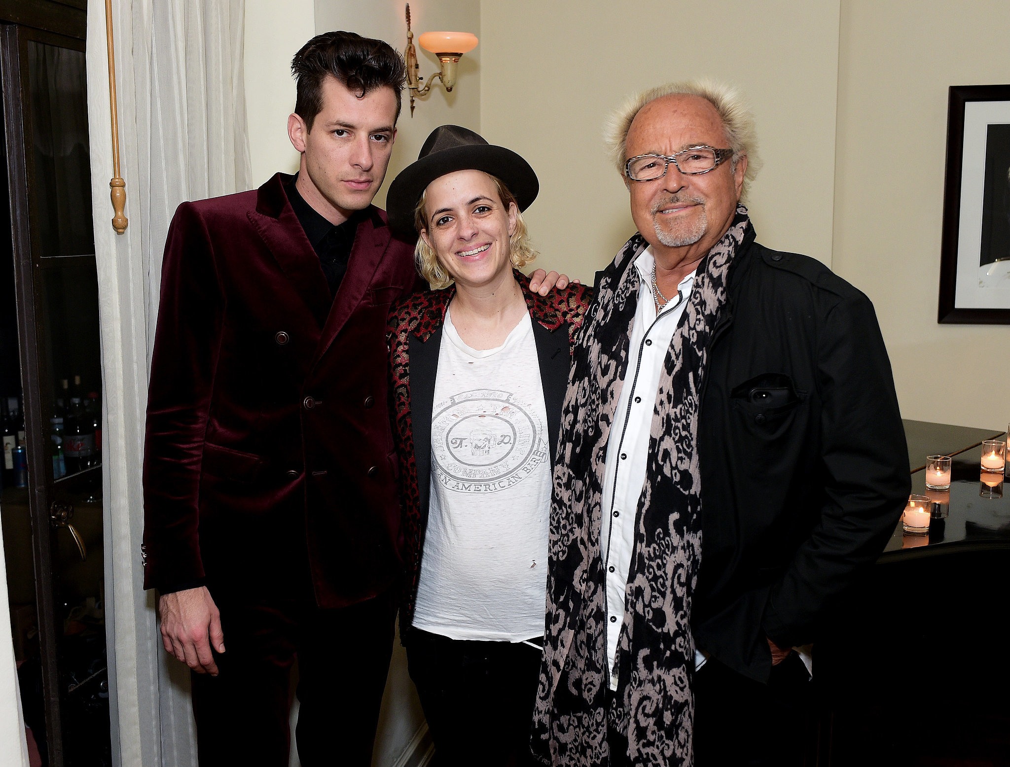 Mark Ronson, his sister Samantha, and their stepfather, singer Mick