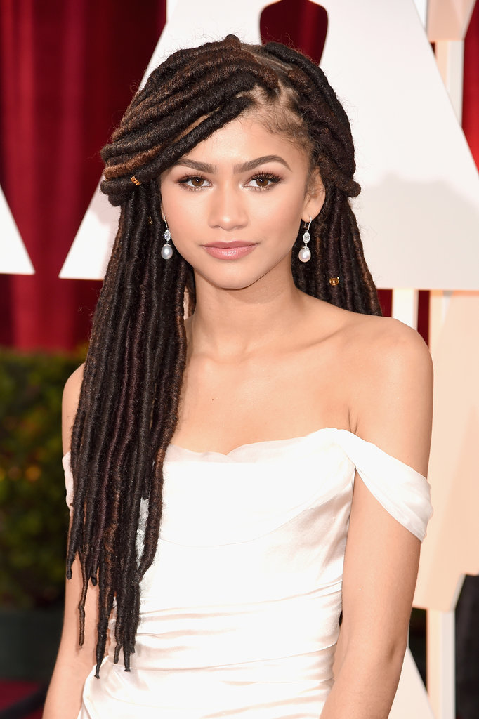 Zendayas Dreadlocks At The Oscars 2015 Popsugar Beauty