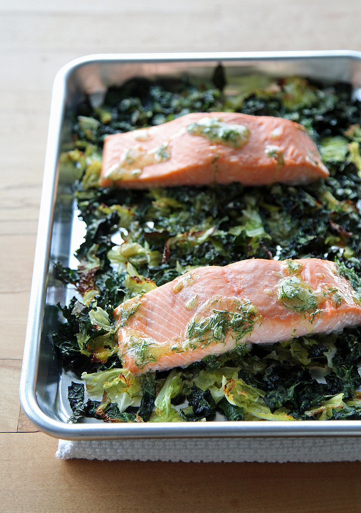 Salmon With Crispy Cabbage and Kale Salmon With Crispy Cabbage and Kale