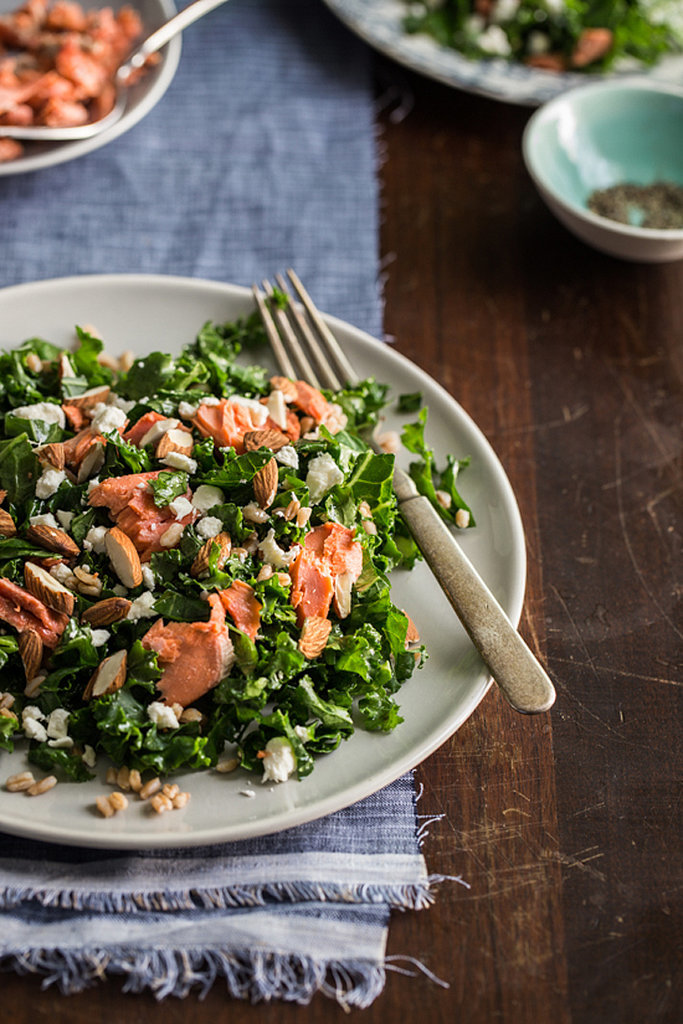 Kale Salad With Roasted Salmon Kale Salad With Roasted Salmon