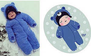 Artist Turns Baby Photos into Cute Cartoons Artist Turns Baby Photos into Cute Cartoons