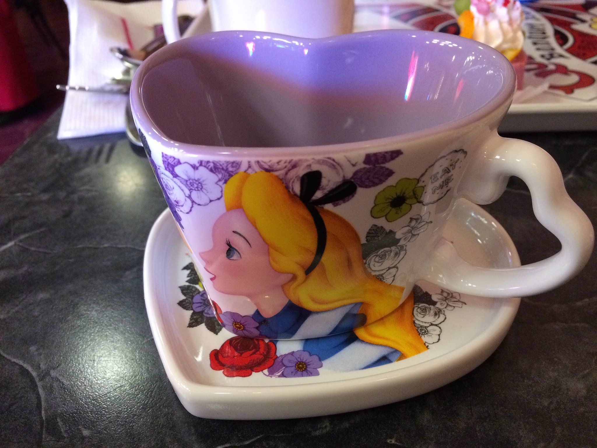 alice in wonderland tea cup and saucer asda