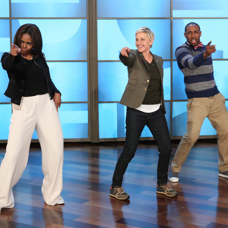 Michelle Obama Dances On The Ellen Degeneres Show Popsugar Celebrity