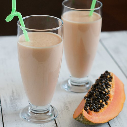 Papaya Milkshake Recipe POPSUGAR Latina