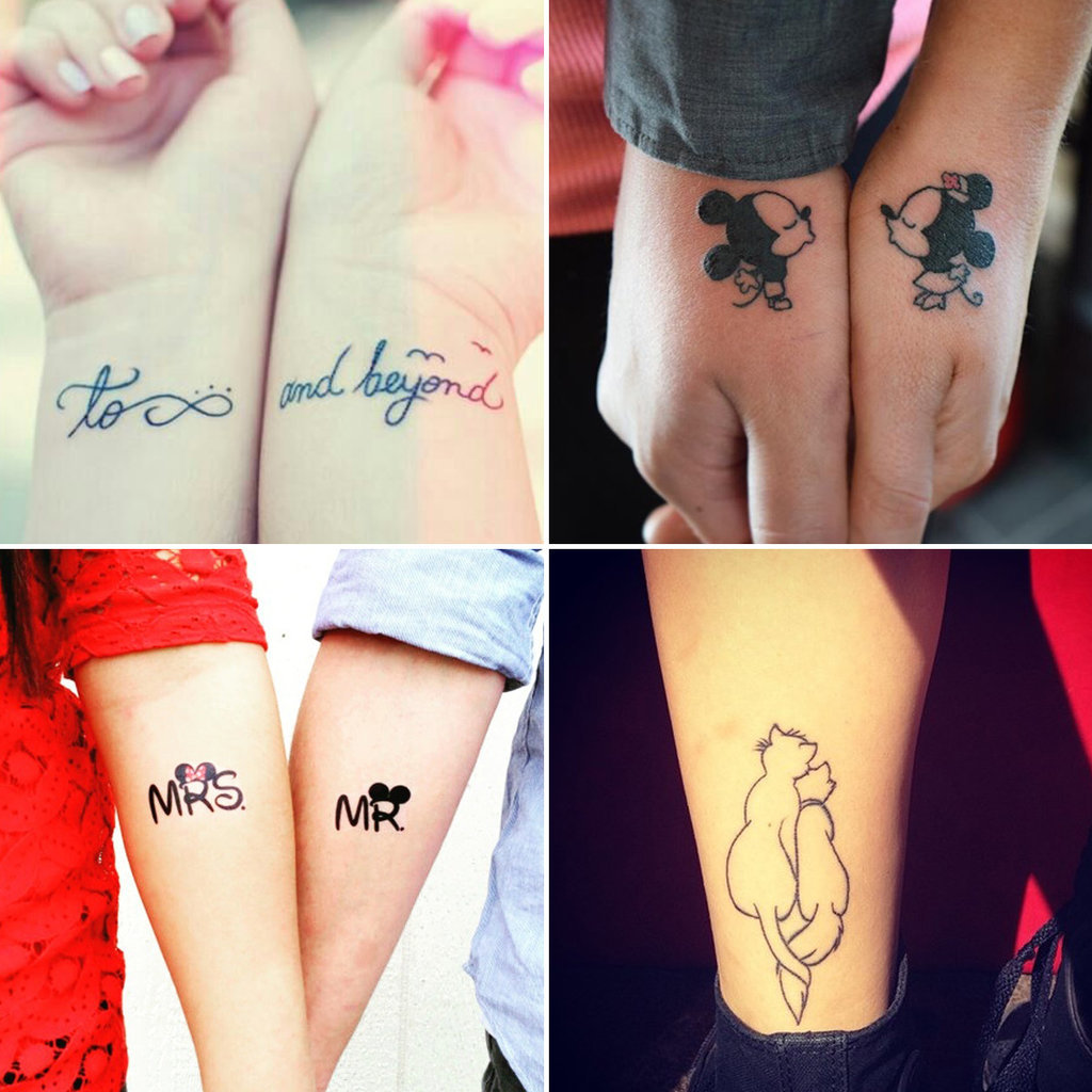 Matching Couple Disney Tattoos POPSUGAR Australia Love &amp; Sex