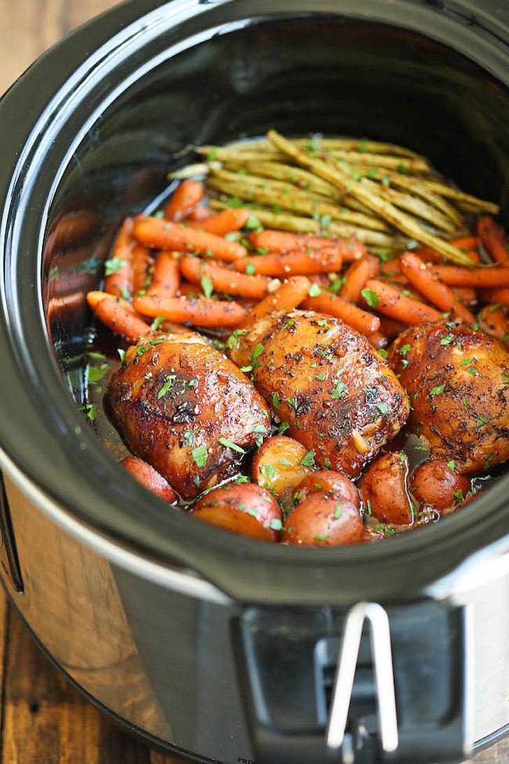 Slow-Cooker Honey-Garlic Chicken and Vegetables | 60 ...