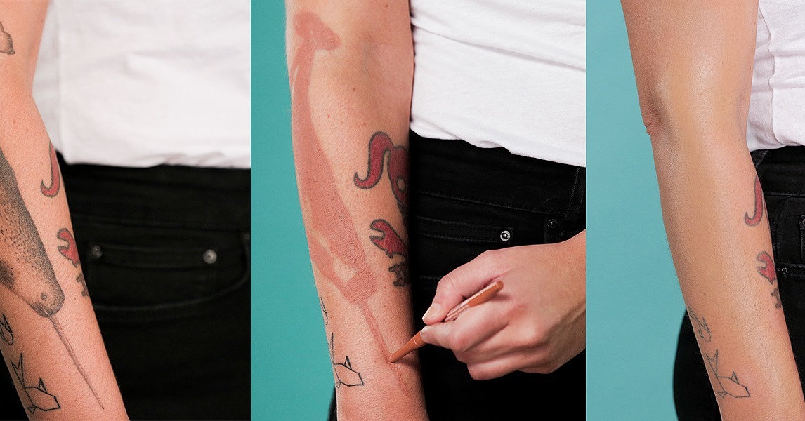 How to Hide a Tattoo With Makeup Video POPSUGAR Beauty