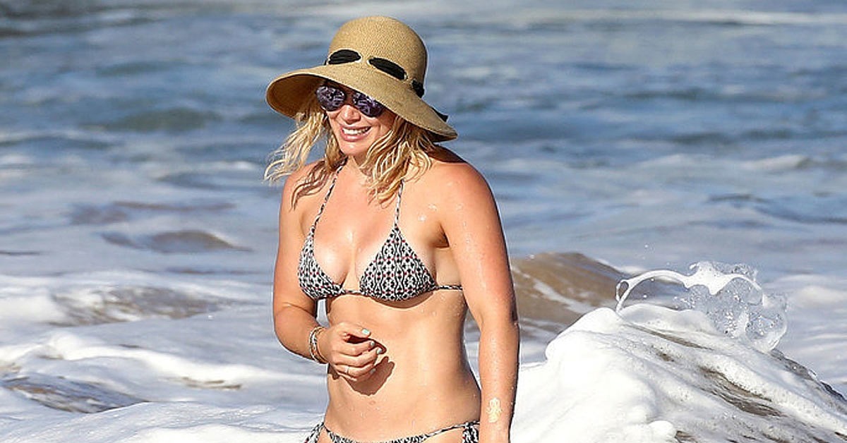 Hilary Duff Bikini Pictures In Hawaii September Popsugar Celebrity