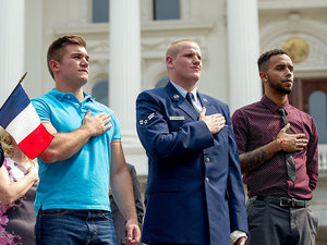 American Heroes Who Stopped Terror Attack on European Train Get Hometown Welcome in Sacramento