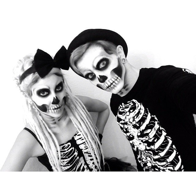 Skeletons 31 Scary Halloween Costumes For Couples Popsugar Love And Sex