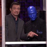 Hugh Jackman and Shaquille O'Neal Play a Game of Phone Booth on The Tonight Show